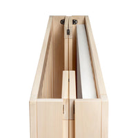 MAKI PORTABLE FOLDING CRIB WITH TODDLER BED CONVERSION KIT - WASHED NATURAL