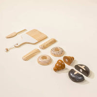 Wooden bakery playset