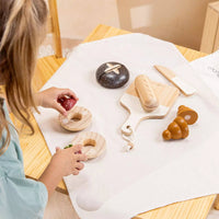 Wooden bakery playset