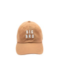 Brown cap with 'BIG BRO' text on a white background