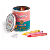 ANDY WARHOL SOUP CAN CRAYONS