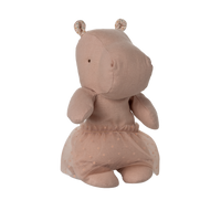 SAFARI FRIENDS - HIPPO WITH SKIRT - SOFT ROSE