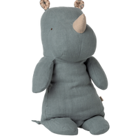 SAFARI FRIENDS - RHINO - MEDIUM - DUSTY BLUE