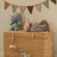 SAFARI FRIENDS - RHINO - MEDIUM - DUSTY BLUE