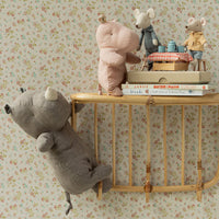 SAFARI FRIENDS - HIPPO - SMALL - SOFT ROSE