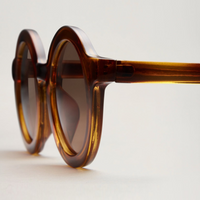 SIGNATURE ROUND SUNGLASSES - AMBER