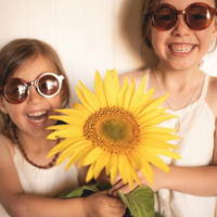 SIGNATURE ROUND SUNGLASSES - AMBER