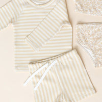 FIN STRIPE RASHGUARD SET