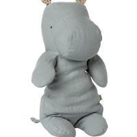 SAFARI FRIENDS - HIPPO - BLUE/GREY - MEDIUM
