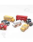 AMERICAN WOODEN CAR SET