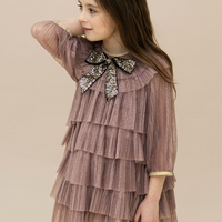 LUREX TIERED DRESS