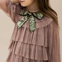 LUREX TIERED DRESS