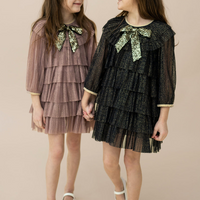 LUREX TIERED DRESS