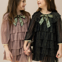 LUREX TIERED DRESS