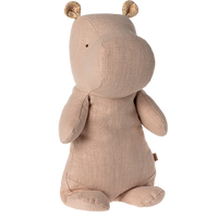 SAFARI FRIENDS - HIPPO - MEDIUM - LIGHT ROSE
