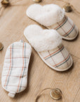 HOLIDAY PLAID SLEEP MASK
