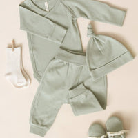 QUINCY BABY BOOTIES - SAGE