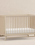 PEGGY 3 IN 1 CONVERTIBLE CRIB WITH TODDLER BED CONVERTIBLE KIT - TAUPE