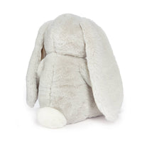 Plush toy rabbit with long ears on a white background