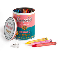Andy Warhol Soup Can Crayons + Sharpener