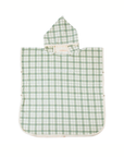 BATHING TOWEL PONCHO - FERN PLAID