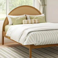 BONDI CANE FULL BED - HONEY WITH NATURAL CANE