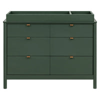BONDI 6 DRAWER ASSEMBLED DRESSER - FOREST GREEN