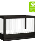 HARLOW 3-IN-1 CONVERTIBLE CRIB WITH TODDLER BED CONVERSION KIT - BLACK