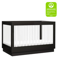 HARLOW 3-IN-1 CONVERTIBLE CRIB WITH TODDLER BED CONVERSION KIT - BLACK