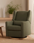 KIWI ELECTRONIC RECLINER AND SWIVEL GLIDER with USB port - OLIVE BOUCLE