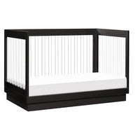 HARLOW 3-IN-1 CONVERTIBLE CRIB WITH TODDLER BED CONVERSION KIT - BLACK