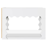 LIDO WAVE CONVERTIBLE BUNK BED - WHITE/HONEY