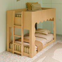 LIDO WAVE CONVERTIBLE BUNK BED - HONEY