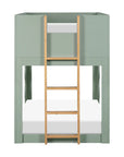 LIDO WAVE CONVERTIBLE BUNK BED - LIGHT SAGE/HONEY
