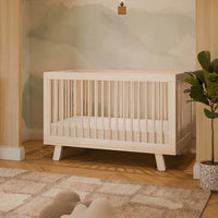 HUDSON 3-IN-1 CONVERTIBLE CRIB WITH TODDLER BED CONVERSION KIT - WASHED NATURAL