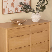 BONDI 6 DRAWER ASSEMBLED DRESSER - HONEY