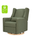 KIWI ELECTRONIC RECLINER AND SWIVEL GLIDER with USB port - OLIVE BOUCLE