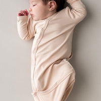 BAMBOO BUNDLER GOWN - PORCELAIN