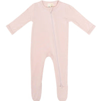 BAMBOO ZIP FOOTIE - BLUSH