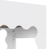 LIDO WAVE CONVERTIBLE BUNK BED - WHITE/HONEY
