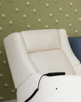 KIWI DELUXE POWER RECLINER AND SWIVEL GLIDER with Heat and Massage - PERFORMANCE IVORY BOUCLE
