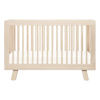 HUDSON 3-IN-1 CONVERTIBLE CRIB WITH TODDLER BED CONVERSION KIT - WASHED NATURAL