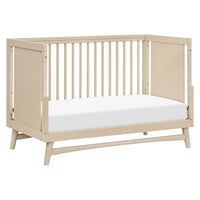 PEGGY 3 IN 1 CONVERTIBLE CRIB WITH TODDLER BED CONVERTIBLE KIT - TAUPE