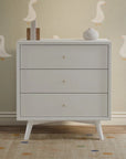 PALMA 3 DRAWER ASSEMBLED DRESSER - WHITE