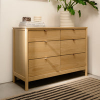 BONDI 6 DRAWER ASSEMBLED DRESSER - HONEY