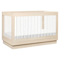 HARLOW 3-IN-1 CONVERTIBLE CRIB WITH TODDLER BED CONVERSION KIT - WASHED NATURAL/ACRYLIC