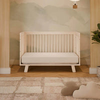 HUDSON 3-IN-1 CONVERTIBLE CRIB WITH TODDLER BED CONVERSION KIT - WASHED NATURAL