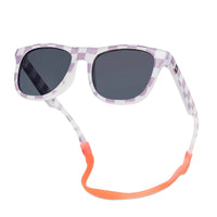 POLARIZED WAYFARER SUNGLASSES - PERIWINKLE