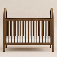 BONDI 3-IN-1 CONVERTIBLE CRIB WITH TODDER CONVERSION KIT - NATURAL WALNUT WITH NATURAL CANE