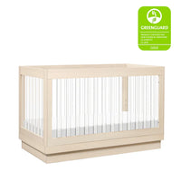 HARLOW 3-IN-1 CONVERTIBLE CRIB WITH TODDLER BED CONVERSION KIT - WASHED NATURAL/ACRYLIC